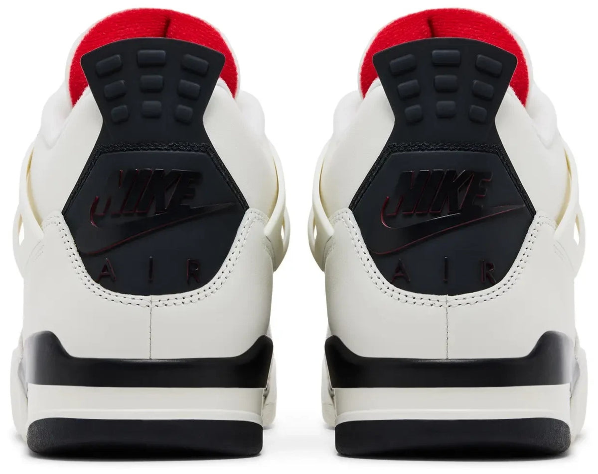 Nike Jordan 4 Retro 'Sail' Leather Sneakers IM4002-100