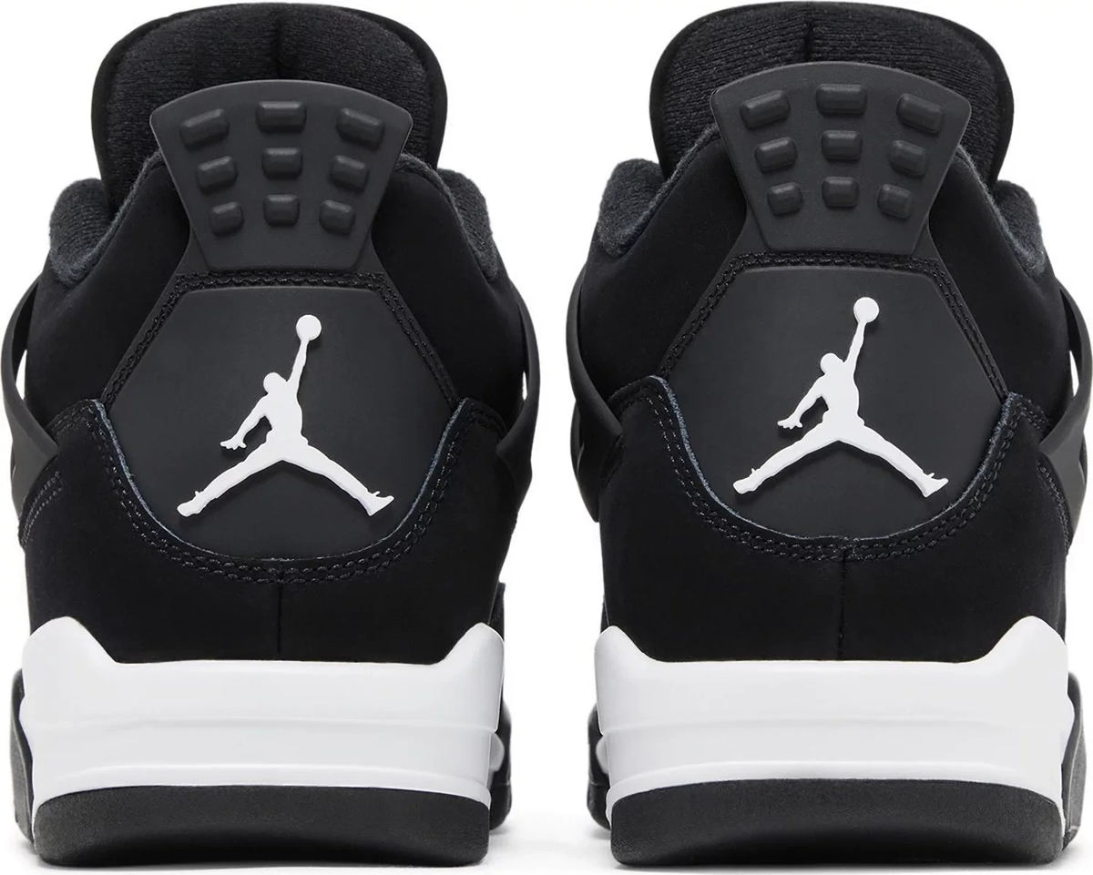 Jordan 4 Retro Black White Sneakers (FQ8138-001)