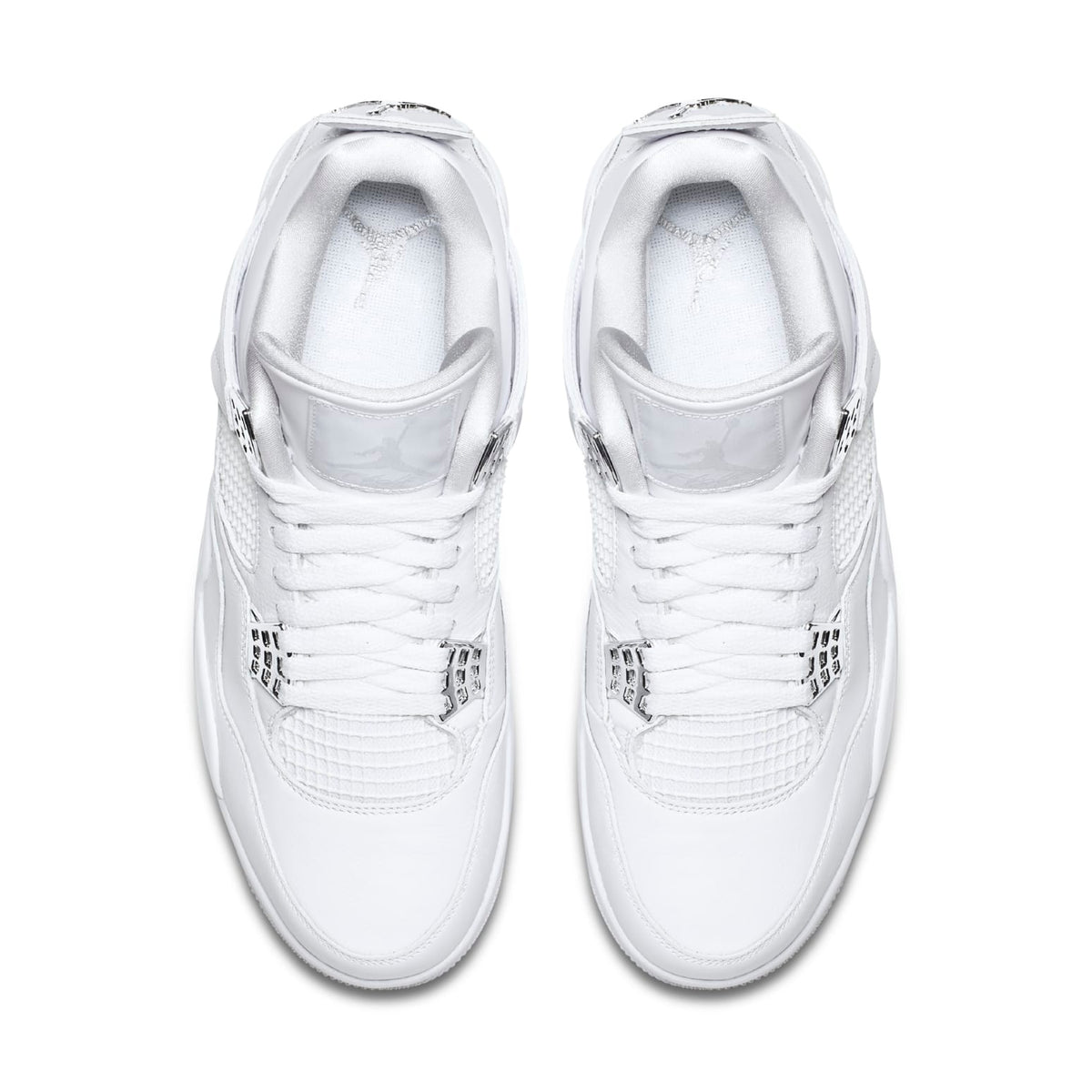 Nike Air Jordan 4 Retro White Leather Shoes (308497-100)